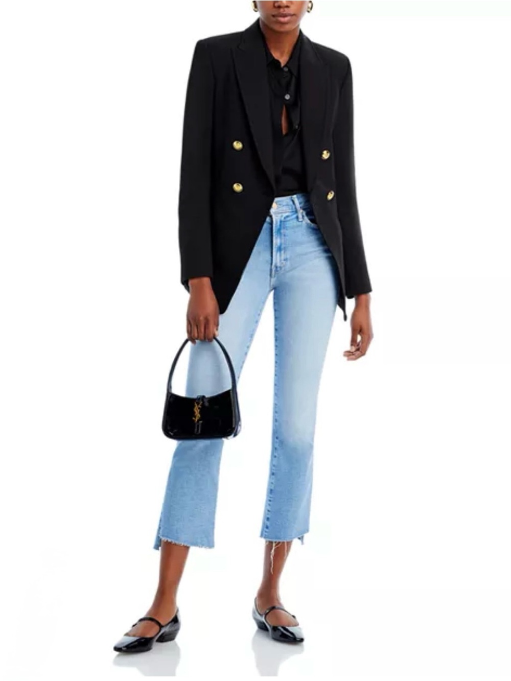 MOTHER Denim Insider Step Crop Fray Jeans in Limited Edition 32